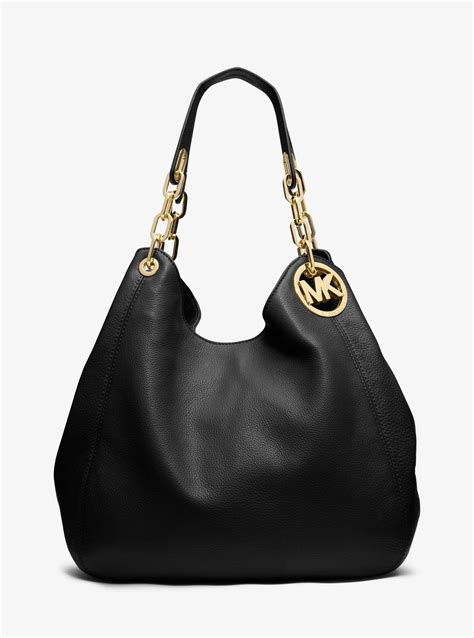 Michael Kors Fulton Large Shoulder Tote in Black 